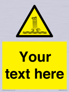 Custom warning artificial waterfall